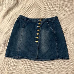 boohoo denim skirt - mini skirt